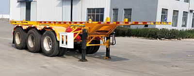 梁郓牌SLY9382TWY危险品罐箱骨架运输半挂车